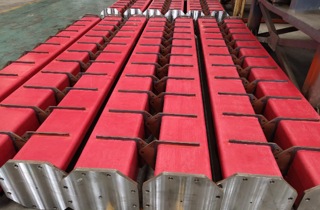 Crossbeam rubber coating