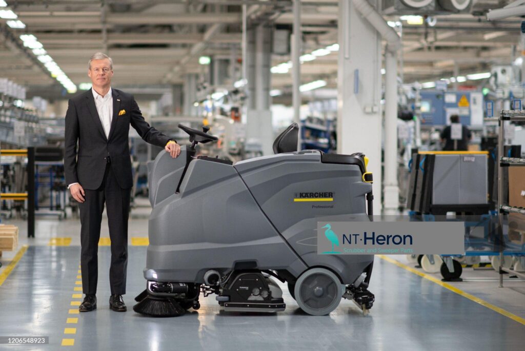 Image of a busy commercial cleaning equipment