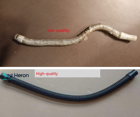 low quality and high quality hoses