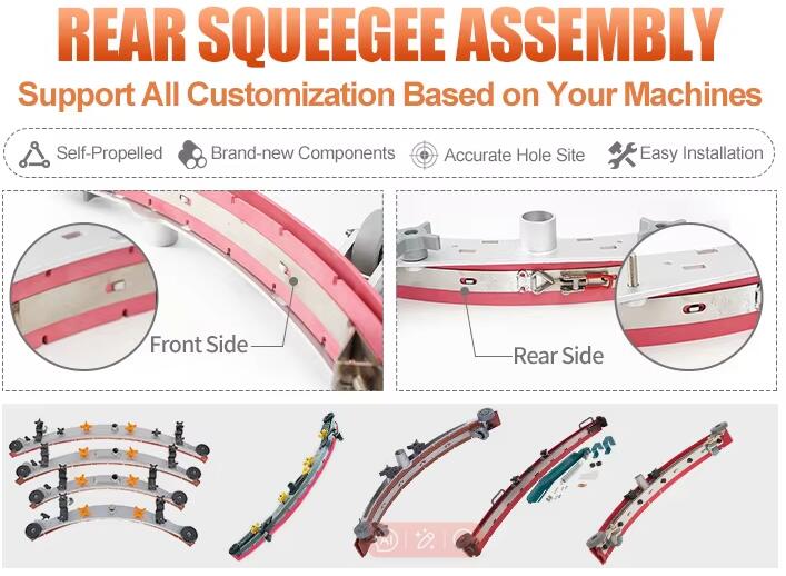 durable rubber or polyurethane blades