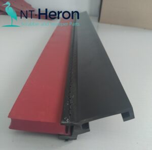 24-inch rubber floor squeegee blade for streak-free cleaning