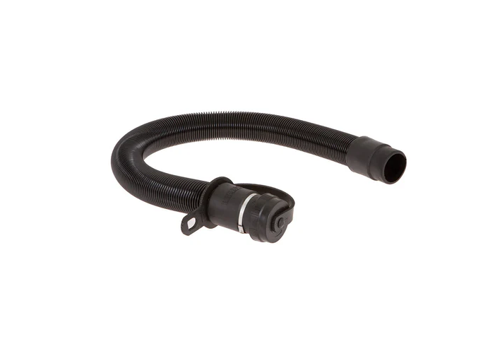 Close-up of a compatible Tennant floor scrubber drain hose fitting.