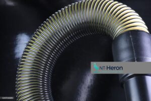 Custom-length floor scrubber hoses in factory