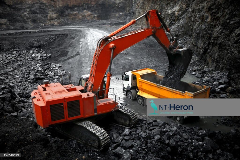 Heavy-duty rubber sheets for mining machinery in industrial use