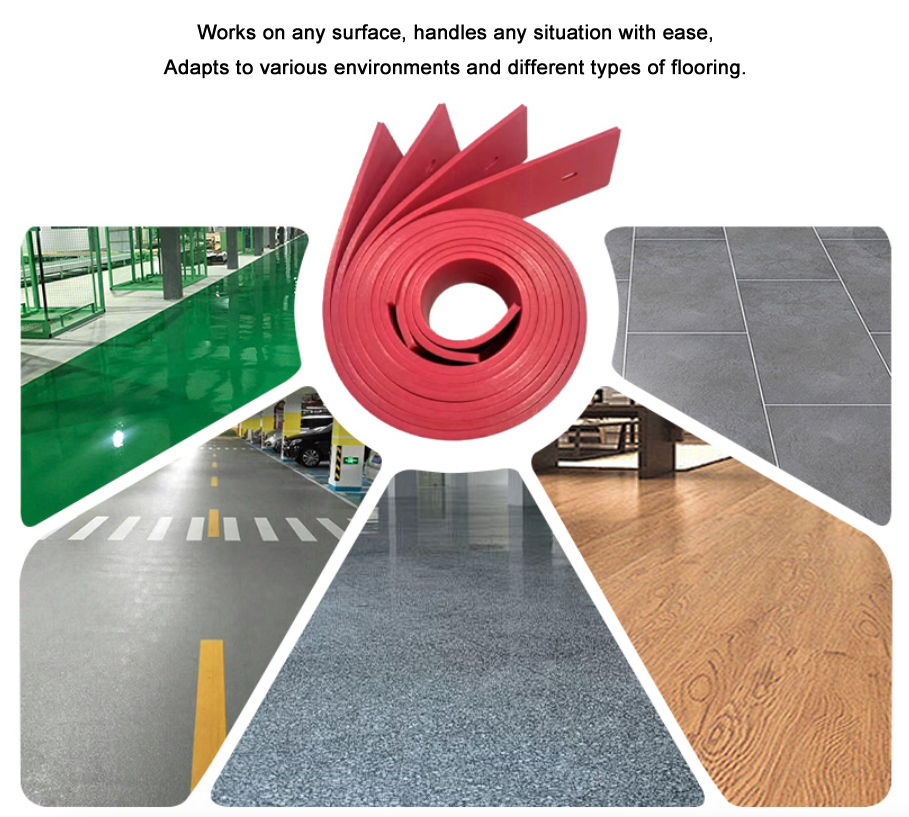 floor machine rubber squeegee