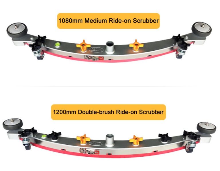 1080mm medium ride on and 1200mm double brush ride on floor scrubber squeegee replacement parts.