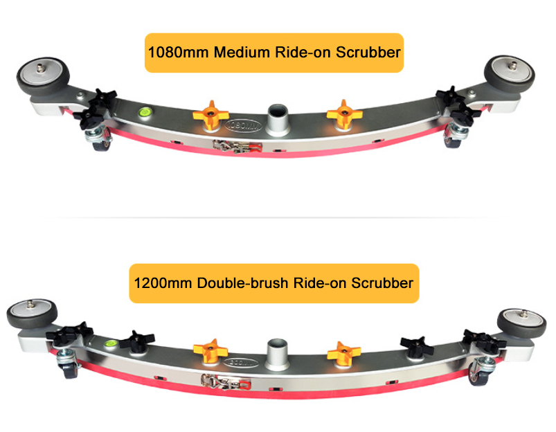 1080mm medium ride on and 1200mm double brush ride on floor scrubber squeegee replacement parts.