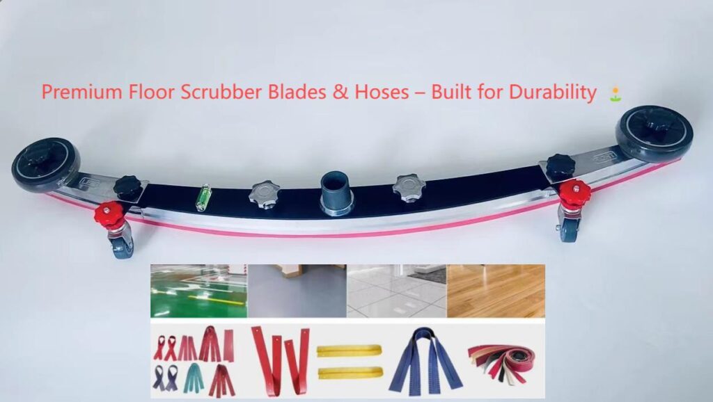 Airtight replacement squeegee tool assembly casting housing for commercial walk-behind scrubbers