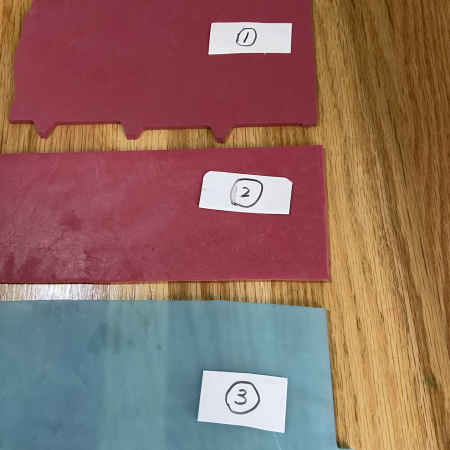 squeegee blade material three kind of material